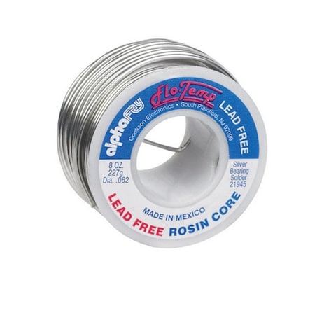 Alpha Fry 21945 8 oz Flo-Temp Lead Free Rosin Core Solder AL11201